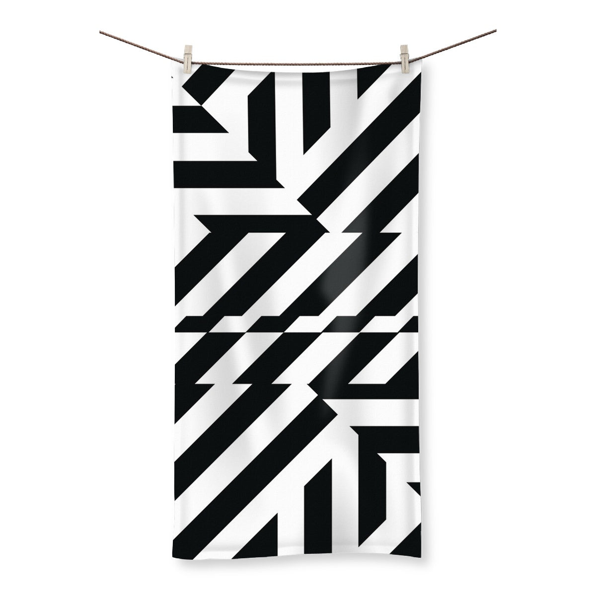 If life happens between BLACK AND WHITE Towel