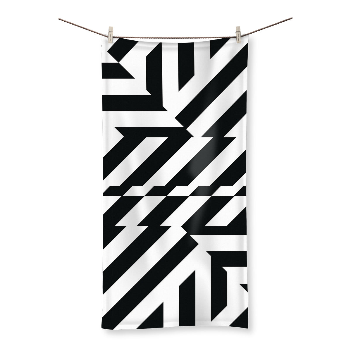 If life happens between BLACK AND WHITE Towel