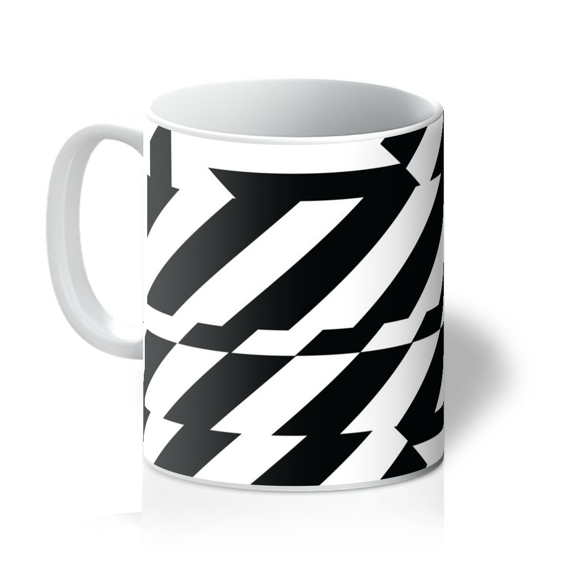 If life happens between BLACK AND WHITE Mug